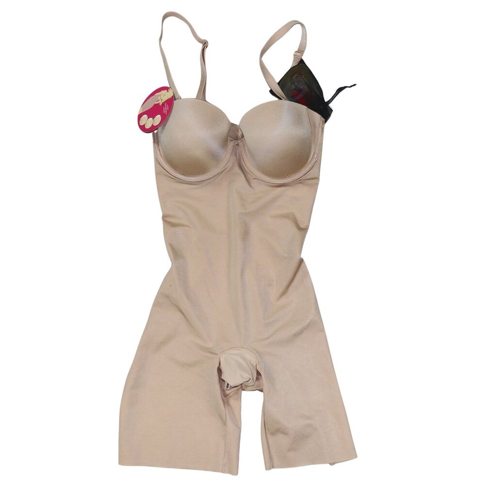 Spanx XS Suit Your Fancy Convertible Mid-Thigh Bodysuit Women's Shapewear NWT